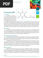 Coenzyme Q-10 Monograph Update