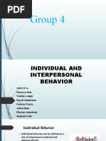 Group-4-Individual and Interpersonal Behavior