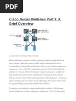 Cisco Nexus Switches Introduction