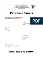 Pertinent Papers: Department of Education Division of Zamboanga Del Sur