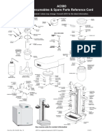 AC600 Consumables & Spare Parts Reference Card: For The Latest Information. Leco