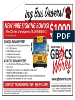 We're Hiring Bus Drivers!: New Hire Signing Bonus!