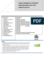 Light Commercial Inverter Side Discharge Cdu Type Service Manual