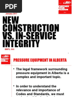 New Construction vs. In-Service Integrity