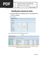 Planificación Calculo Del Costo Transacción CK40N