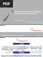 Finmeccanica - System Engineering Evolution For Complex Defence Aeronautics Systems