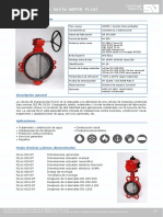 VALV. MARIPOSA SIGEVAL - Ficha Técnica Serie WAFER FL (W)