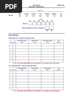 Data Collection:: Experiment 5a - Measure The PH of Acids