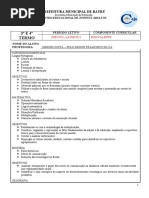 Formas de Comunicação - 3º E 4º TERMO