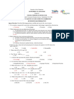 Business Mathematics: Set A. Direction: Read The Following Questions Carefully and Encircle The Correct Answer