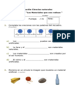 Evaluación UNIDAD4 MATERIALES