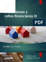 TEMA 5 Indicadores y Razones Financieras III Du Pont, Pto Equi, Z Score