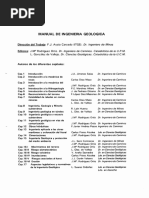 Manual de Ingenieria Geologica: L. González de Vallejo. Dr. Ciencias Geológicas. Catedrático de La U.C.M