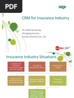 เอกสารบรรยายในงานสัมมนา CRM สำหรับธุรกิจประกัน