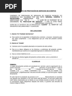 Modelo de Contrato de Eventos