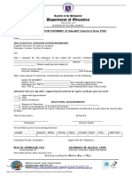 Department of Education: Request For Payment of Salary (Omitted From Psu)