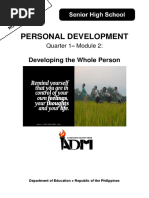 PersonalDevelopment - Q1 - Mod 2 - Developing The Whole Person - v5