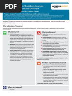 Accidental Damage and Breakdown Insurance Insurance Product Information Document