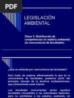 Distribución de Competencias en Materia Ambiental