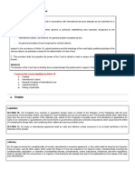 A. Nature of International Law B. Sources of International Law