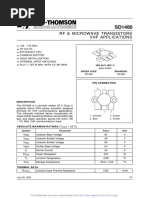 VHF Applications RF & Microwave Transistors: Pin Connection