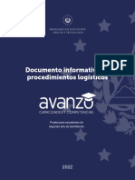 VF Documento Informativo de Procedimientos LOGISTICOS AVANZO 2022