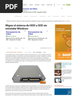 Migrar El Sistema de HDD A SDD Sin Reinstalar Windows