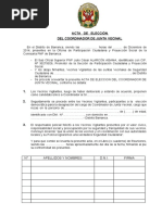 Acta de Eleccion Del Coord. JJ - Vv.