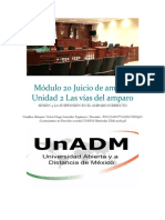 Módulo 20 Juicio de Amparo Unidad 2 Las Vías Del Amparo: Sesión 4 La Suspensión en El Amparo Indirecto