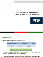 Key Findings in The Forensic Investigation of The Public Debt