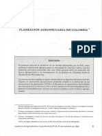 Planeación Agropecuaria en Colombia