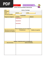 Estructura de Informe de Indagación