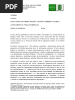 Ejemplo de Reseña 1. Orden Politico e Instituciones en Colombia