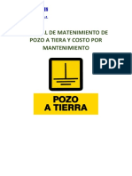 Manual Costo de Matenimiento de Pozo A Tierra