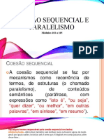 Coesão Sequencial e Paralelismo - 9º Ano