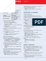 Grammar Summary Unit 1