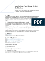 Method Statement For Post Rebar