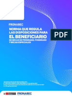 Norma Que Regula Las Disposiciones para El Beneficiario de Becas Del Pronabec