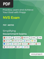 NVS Exam: PGT: Maths