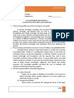 Self-Assessment Questions N0. 1 Common Poison Their Effects and Classification