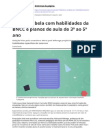 Baixe A Tabela Com Habilidades Da BNCC e Planos de Aula Do 3 Ao 5 Anopdf