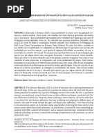 Limites e Possibilidades de Estudantes Na Educação A Distância (Ead)