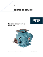 Instrucciones de Servicio Esclusa Universal