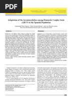 Adaptation of The Accommodation Among Romantic Couples Scale (ARCS) To The Spanish Population