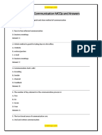 Business Communication MCQs and Answers