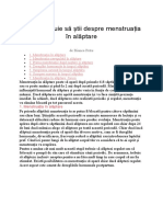 Menstruația În Timpul Alăptarii