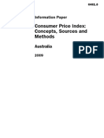 Australian Bureau of Statistics Publication 6461.0 CPI