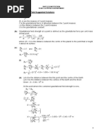 07 Gravitational Field Tutorial Solutions