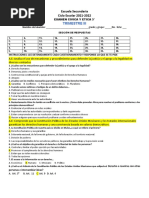 Examen FCE 3° Tercer Trimestre