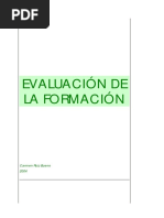 Evaluacion de La Formacion, Ruiz 2004